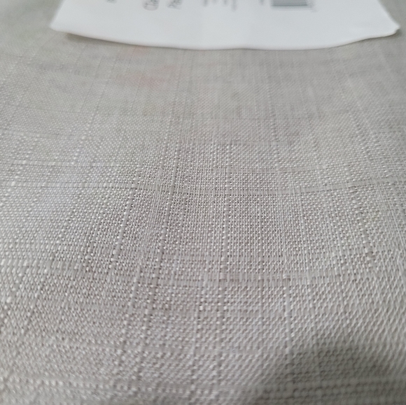 Solid Curtain Panel Pair in Beige 52x96 - Picture 2 of 2